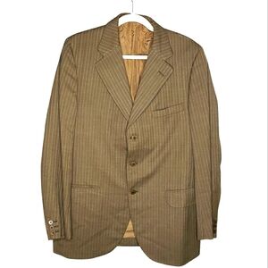Vtg Simpson DAKS London Piccadilly 3 Button Pure Wool Blokecore Oversized Blazer